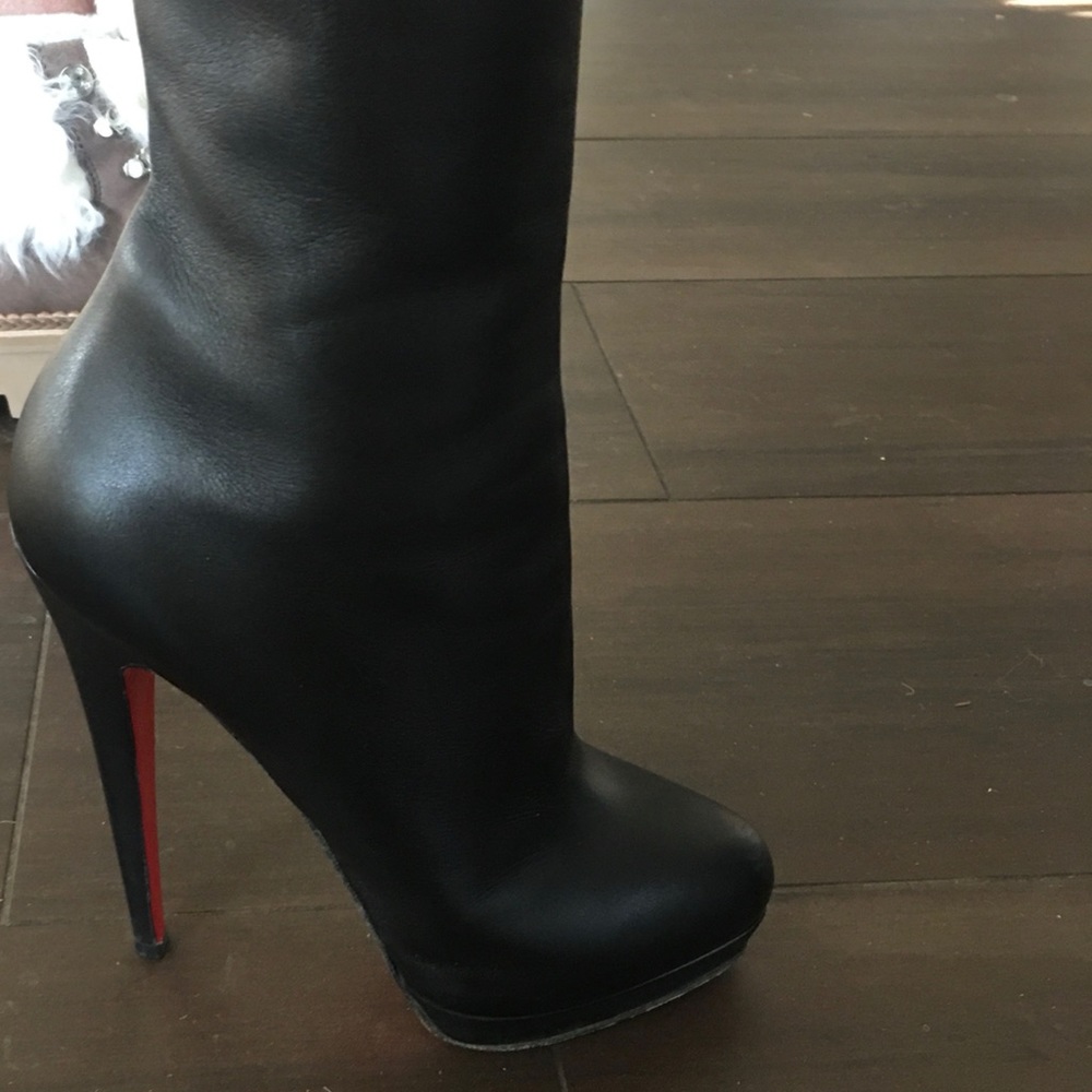 Christian Louboutin Leather Platform Booties size 39